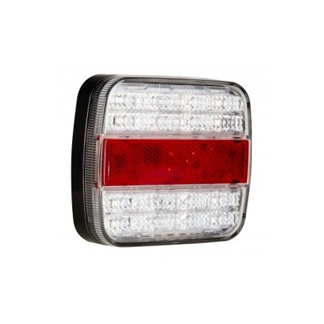 Lampa tylna zespolona LED 12/24V 105*95 biała