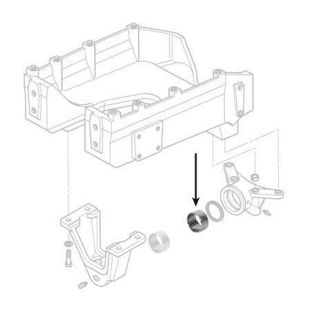 Tulejka osi przedniej Massey Ferguson 65,5*70*25