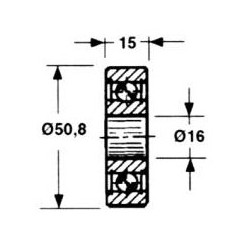 Rolka 58.127 - 16*50,8*15