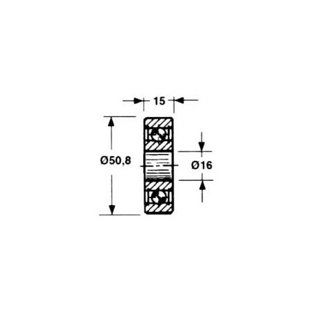 Rolka 58.127 - 16*50,8*15