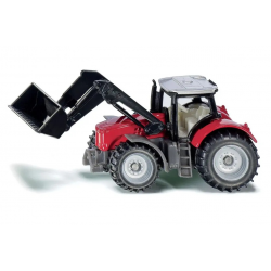 Zabawka traktor Massey Ferguson z ładowacz. /Siku/