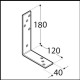 Kątownik budowlany 180*120*40 KB3