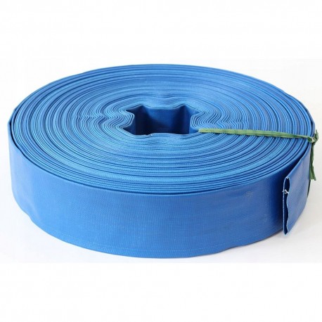 Wąż plastikowy 2" 30m. niebieski