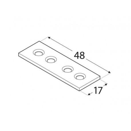 Łącznik budowlany 48*17 LW1
