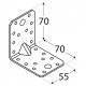 Kątownik budowlany 70*70*55 z przetłoczeniem KPL4