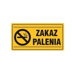 Tablica "ZAKAZ PALENIA"