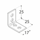 Kątownik budowlany 25*25*17 KWO1