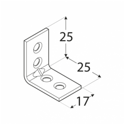 Kątownik budowlany 25*25*17 KWO1
