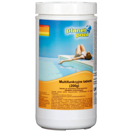 Środek do basenu tabletki 200g. 1kg. Planet Pool