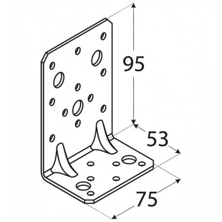 Kątownik budowlany 95*53*75 KPK12