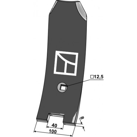 Odkładnia środkowa Lemken /Industriehof/