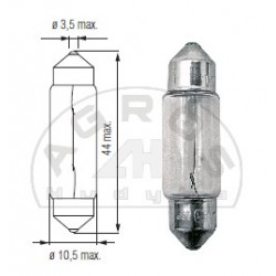 Żarówka 24V 10W SV8,5 11*43 rurkowa (op-10szt)