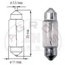 Żarówka 24V 5W SV8,5 10*36 rurkowa (op-10szt)