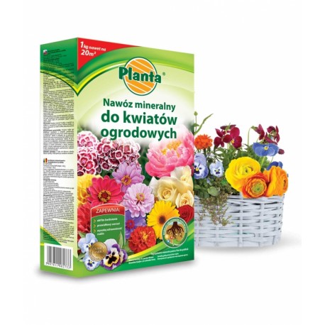 Nawóz do kwiatów ogrodowych 1kg. Planta