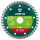 Tarcza diamentowa 125*22,2mm. turbo Verto