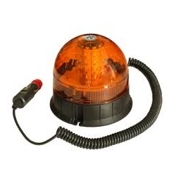 Lampa ostrzeg-kogut LED 12/24V magnes 130x140mm