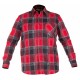 Koszula flanelowa w kratę czerwona XL Lahti *PK