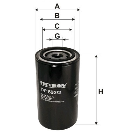 Filtr oleju OP 592/2