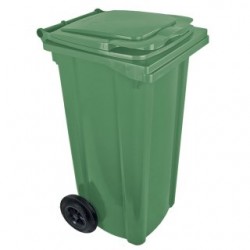 Pojemnik plastikowy na śmieci 240l. zielony