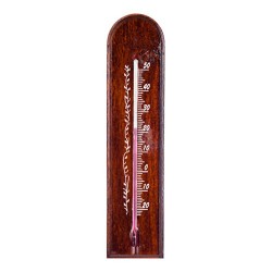 Termometr pokojowy drewniany 40/185mm. buk