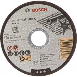 Tarcza 125 1,0*22 metal inox standart Bosch