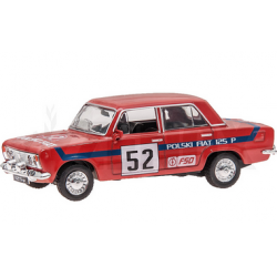 Zabawka samochód Fiat 125p Rally czerwony /PRL/