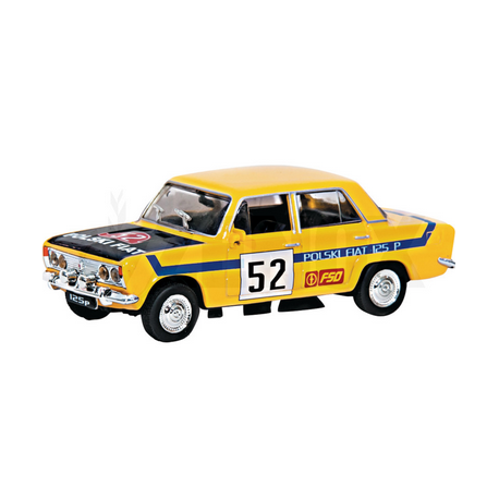 Zabawka samochód Fiat 125p Rally żółty /PRL/