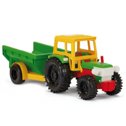 Zabawka traktor z przyczepą /Wader/
