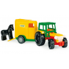 Zabawka traktor z przyczepą na konia /Wader/