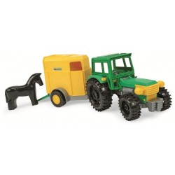Zabawka traktor farmer z przyczepą na konia /Wader
