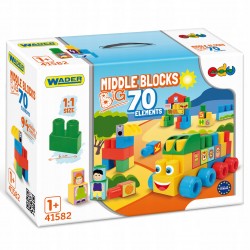 Zabawka klocki Middle Blocks zestaw BIG /Wader/