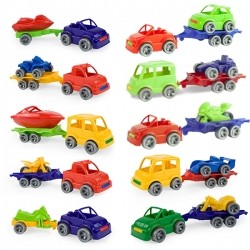 Zabawka autko z przyczepką Kid Cars Sport /Wader/