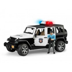 Zabawka Jeep Wrangler policja + figurka