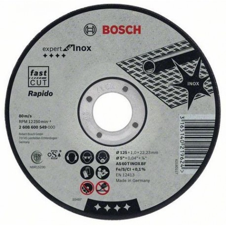 Tarcza 125 1,6*22 metal Ekspert Bosch