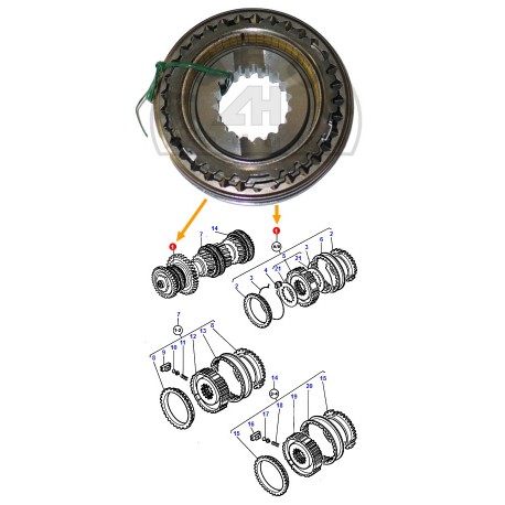 Synchronizator skrzyni A-B MF seria-3000 