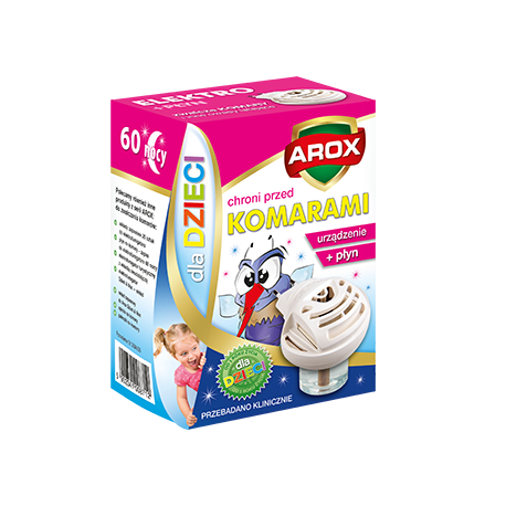 Elektrofumigator + płyn na komary dla dzieci Agrec