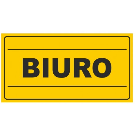 Tablica "BIURO"