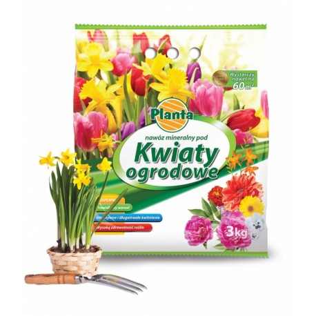 Nawóz do kwiatów ogrodowych 3kg. worek Planta