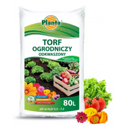 Torf ogrodniczy odkwaszony 80l. Planta