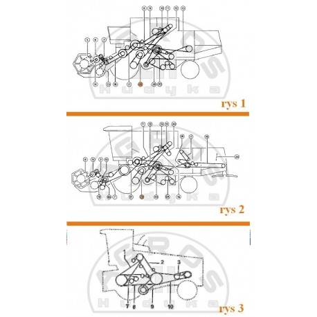 Pas klinowy M2222 /Harvest/