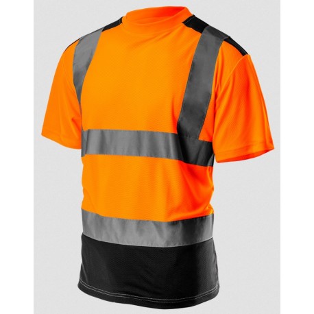 T-shirt ostrzegawczy pomarańczowy rozm. L Neo